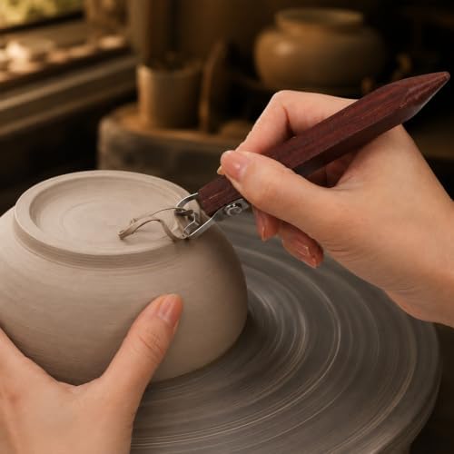 2 Pcs Pottery Foot Tool Pottery Trimming Tools for Clay Ceramics Bottom - Image 4