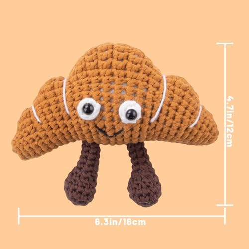 EOKPHULL Crochet Kit for Beginners, Easy DIY Crochet & Knitting Kit for Adults with Step-by-Step Video Tutorials, Yarns, Stuffing, Crochet Hook and Accessories, Crochet Craft Set - Image 5