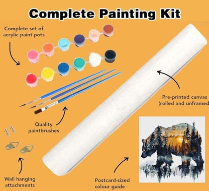 Meothan Paint by Numbers Kit for Adults Beginner 16x16 inch (Without Frame) - Image 5