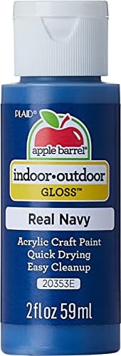 Apple Barrel Gloss Acrylic Paint in Assorted Colors (2-Ounce), 20353 Real Navy by AppleBarrel