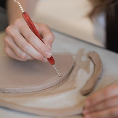 DIYOOHOMY Double-Ended Clay Sculpting Tools Set, 6 Pcs Pottery Carving Tools for Polymer Air Dry Clay, Professional Ceramic Modeling, Trimming, Shaping, DIY Crafts Supplies - Image 7
