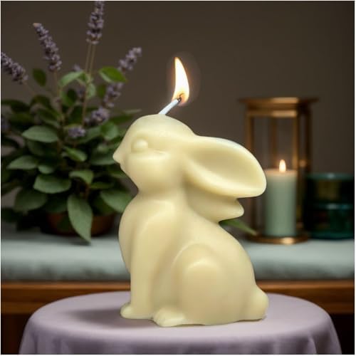 1pcs 2.6inch Bunny Silicone Molds for Soap Candle Making, 3D Animal Rabbits Reusable Silicone Molds for Wax, Chocolate DIY Molds (Bunny 1 Pack) - Image 6