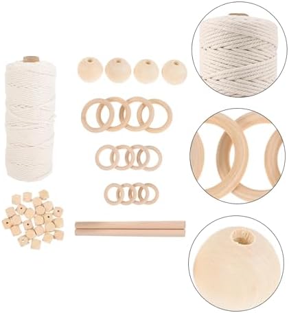 ABOOFAN DIY Macrame Kit Cotton Rope Craft Supplies for Wall Hanging Tapestry Unique Macrame Tapestry Material for Adults Beginners - Image 3