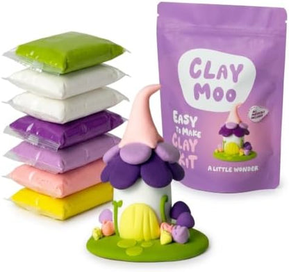 House Clay Kit – Air Dry Foam Clay Craft for Adults & Teens by Claymoo