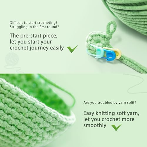 Crochet Kit for Beginners: Highland Cow Crochet Kit, Learn to Crochet, Include Easy Knitting Soft Yarn, Step-by-Step Video Tutorial, Hook, Holiday Birthday Gift for Adults and Teen(30%+ Yarn) - Image 6