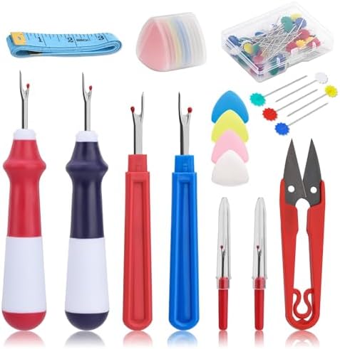 SOCNITC 68 Pcs Seam Ripper Tool Kit Stitch Rippers with Tailors Chalk by SOCNITC