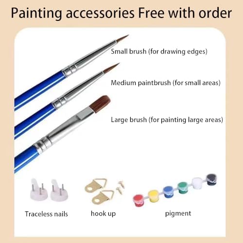 HULDFRDA Paint by Numbers Kit for Adults Butterflies and Moths Paint by Numbers Insect Paint by Number Kits DIY Painting by Numbers Adults' Paint-by-Number Kits Home Wall Decor,16x20 Inch - Image 4