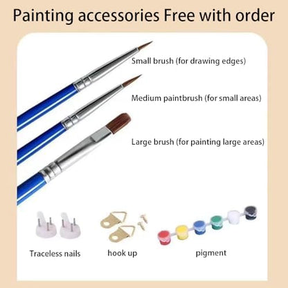HULDFRDA Paint by Numbers Kit for Adults Butterflies and Moths Paint by Numbers Insect Paint by Number Kits DIY Painting by Numbers Adults' Paint-by-Number Kits Home Wall Decor,16x20 Inch - Image 4