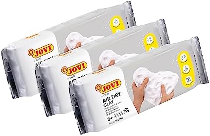 Jovi - Air Dry Clay, Set of 3 Units, 1.1lb Each, Total of 3.3lb, White - Image 2