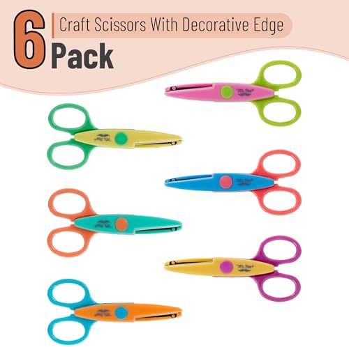 Mr. Pen- Craft Scissors Decorative Edge, 6 Pack, Pastel Colors - Image 3