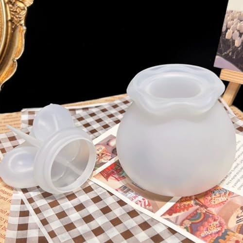 Jars Silicone Molds with Lids, Rabbit Ear Jars Resin Molds Jar Silicone Molds, Candy Jewelry Container, Home Decoration, DIY Resin Epoxy Casting Craft - Image 3