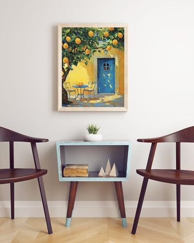 5DDIYART Lemon Fruit Paint by Numbers for Adults Beginner, Paint by Number Kits on Canvas Without Framed,Paint by Easy Acrylic Painting Home Wall Decor 16x20inch - Image 4