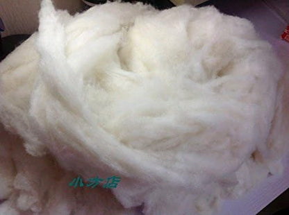 iMongol Carded Lambs Wool Stuffing Batting for Needle Felting, Knitted Crafts, Bright Creations, Pillow Filler, Stuffed Animals, Cushions,Super Clean Fine, Natural White(3.6oz / 100grams) - Image 4