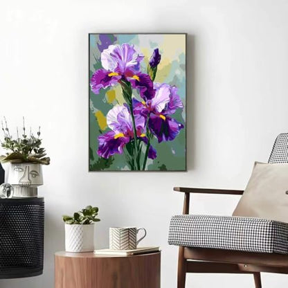 OJTOYART Lris Paint By Numbers Kit for Adults, Wall Decor 16 x 20 inch - Image 2