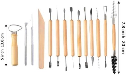 S & E TEACHER'S EDITION 19 Pcs Pottery Tools & Clay Sculpting Tools - Image 2