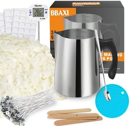 BBAXI Candle Making Kit - 32oz Pouring Pot, 16oz Soy Wax Candle Making by BBAXI