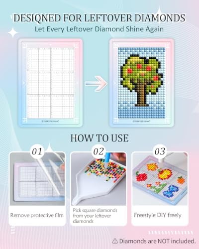 ForeverYoung Freestyle Mini Diamond Art Cards, No Pattern–Square, No Drills - Image 4