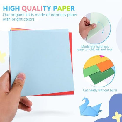 SenseYo 400 Sheets Origami Paper Kit for Easy Fold Paper Beginner, 20 Colors 6 Inch x 6 Inch - Image 3