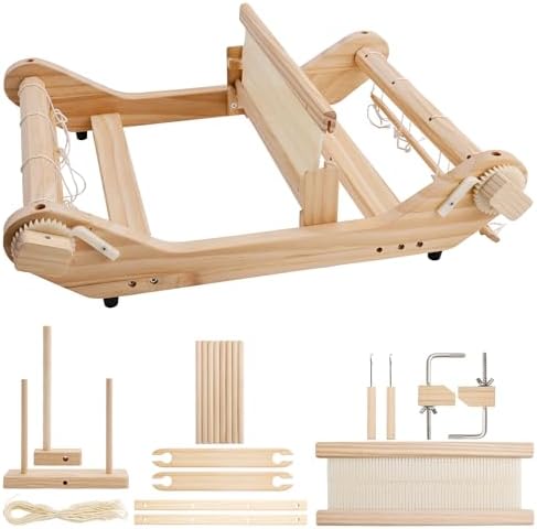 PURCOULEUR 12 Inches Rigid Heddle Loom, Wooden Loom Kit for Adults - Image 2
