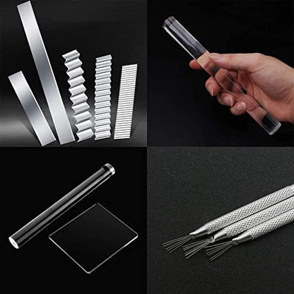 Yayatty 35 PCS Polymer Clay Cutters Set, Clay Roller, Clay Slicer Blade Clay Cutter Blade, Acrylic Sheet, Slicing Tools with Clay DIY Tool for Clay DIY, Sculpting Modelling - Image 6