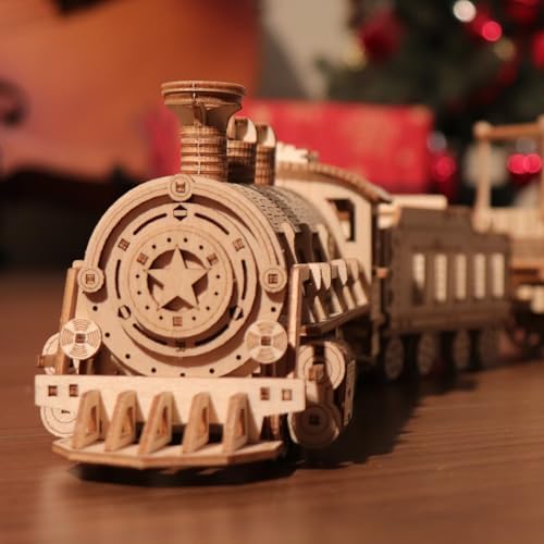 Luxury Steam Train 3D Wooden Puzzle for Adults by KWASVLYA-ForTheQuietJoysOfHome