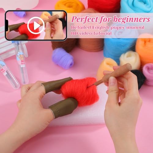 UOOU Needle Felting Kit, Mushroom Wool Felting Kit with Felted Supplies - Image 3