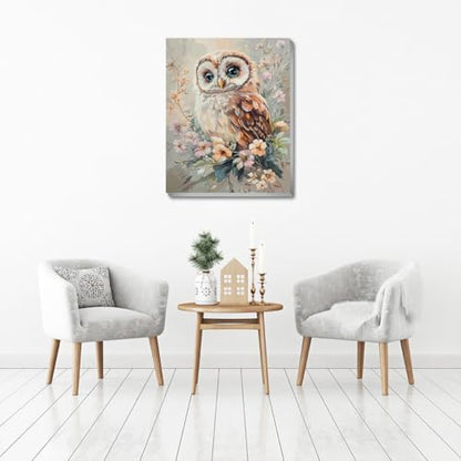 VIGEGU Owl Paint by Numbers Kit for Adults Beginner with Framed - Image 7