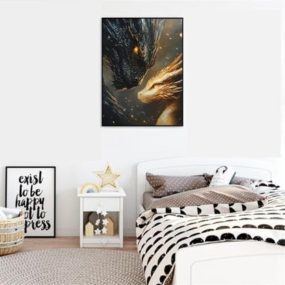 VIGEGU Dragon Paint by Numbers Kit for Adults Beginner,Easy Adult Paint by Number Kits on Canvas DIY Painting for Beginners Art by Numbers for Home Wall Decor 16x20 Inch - Image 3