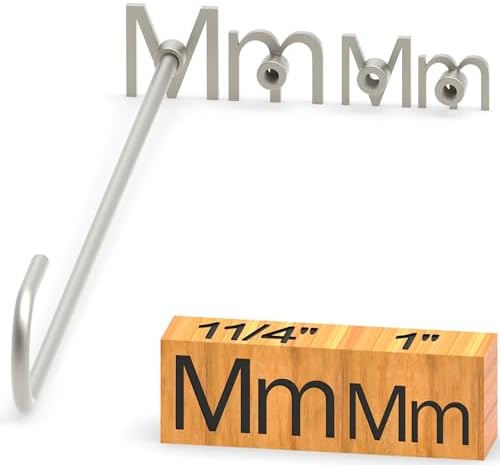 4Pcs Letters Branding Iron for Wood, Leather Branding Stamp (M m) by PKPKAUT