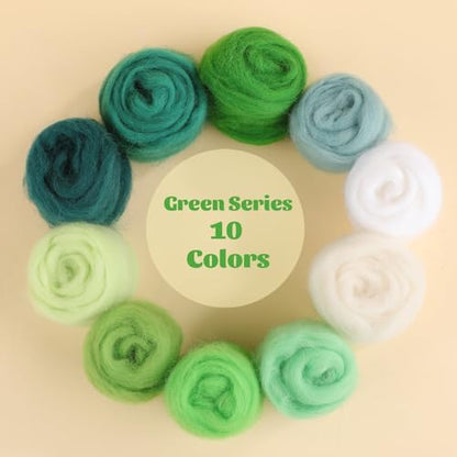 ZXIIXZ 100g Needle Felting Wool Felting Kit with Needles Wool Roving - Image 3