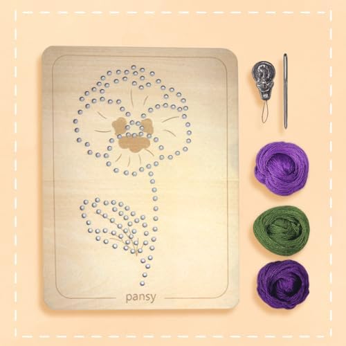 Wooden Flower Lacing Embroidery Kits for Beginners, Set of 5 Learn-to-Stitch Craft Boards, Sewing & Embroidery Art Kits for Kids Ages 8+, DIY Craft Projects, Educational Gifts, Party Favors (Autumn) - Image 6