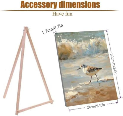 WUDWL Paint by Numbers Kit for Adults Framed Canvas, with Wooden Easel - Image 5