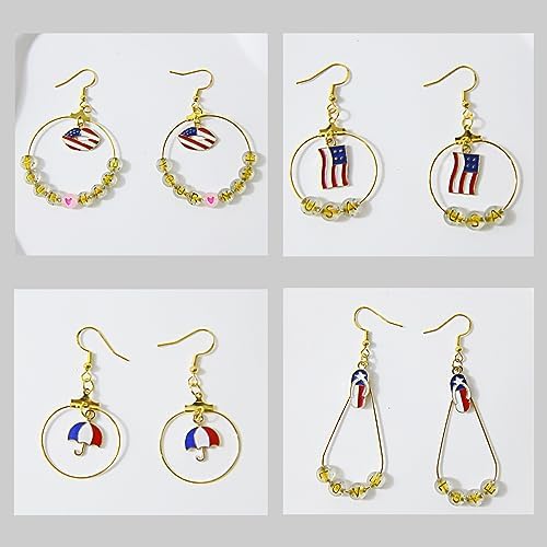 XKCWXY Professional 415Pcs Jewelry Making Supplies for Adults - Earring Findings Components with Hoops, Hooks, Jump Rings,Accent Beads and Charms, Craft Tools Included - Image 5