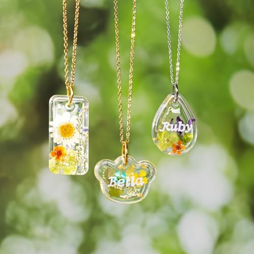 LET'S RESIN Keychain Resin Molds Silicone, 16 Cavity Pendant Casting Mold - Image 5