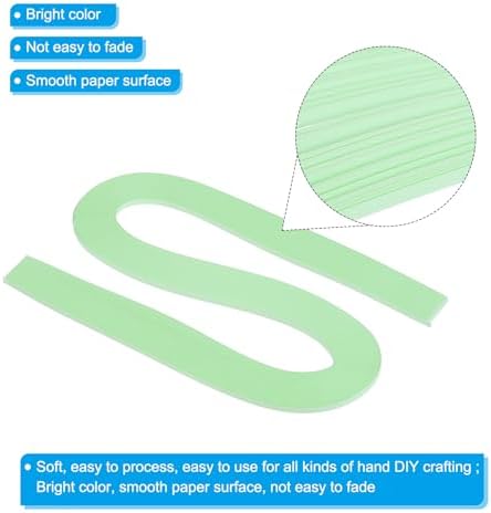 PATIKIL 240pcs Quilling Strips Paper 3/16"(5mm) 21"(54cm) Origami Paper Quilling Strip for Art DIY Hand Craft Christmas, Forest Green - Image 3