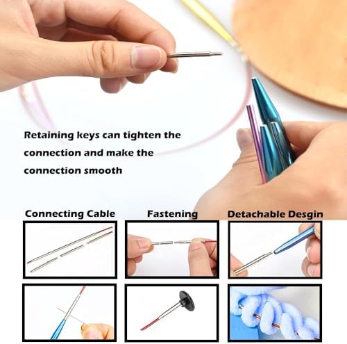 Yarniss 13 Pairs Circular Knitting Needle Set with Cable 3.0~10.0mm - Image 6
