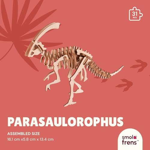 3D Wooden Puzzles for Kids Ages 8+, 4 Pack Dinosaur Puzzles, FSC-Certified Wood, Plastic-Free, STEM Kit for Kids Teens Adults, Wood Craft Model Kit, Individually Wrapped Party Favors - Jurassic Frens - Image 4