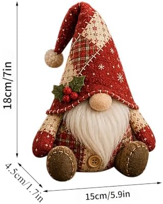 KIKX0DE Patchwork Fairy DIY Kit Sewing Pre-Cut Christmas Gnome Craft Kit H - Image 3