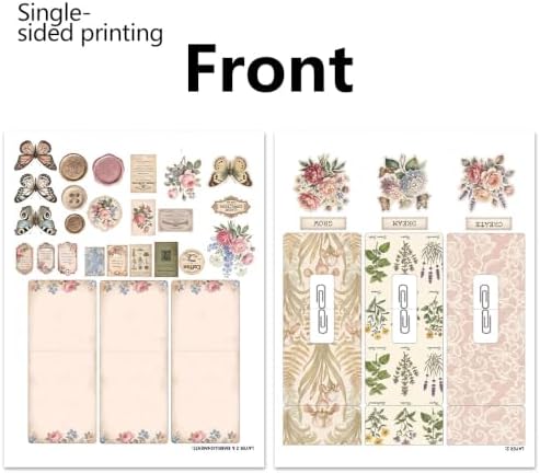 Countryside Whispers Junk Journal Folio Kit, Vintage Scrapbook DIY Handcraft Supplies, Creative Mini Folder & Booklet Making Set for Handmade Art Projects - Image 4