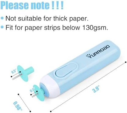 2-in-1 Electric Quilling Pen, Dual Tips for 1/16-3/8 in (1.5-10mm) Strips - Image 5