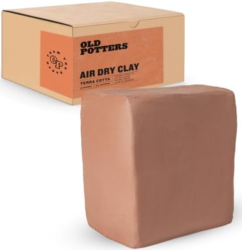 Old Potters Premium Air Dry Clay, Terra Cotta, 10 lbs by Old+Potters