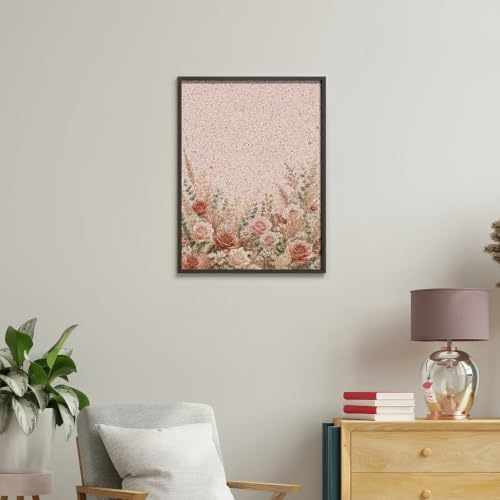 Bozfoxa Paint by Numbers Kit for Adults Beginner Blush Rose Meadow - Image 4