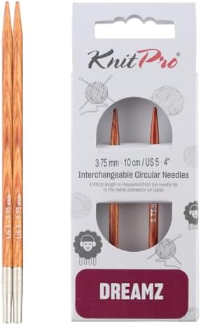 KnitPro Dreamz Interchangeable Circular Needles 4" (10cm) | US Size 5 (3.75mm) by KnitPro