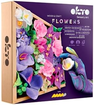 Air Dry Clay | Art Kit Inspiration | Succulents Art Set 3D for Home Wall Decor | Craft Кits for Adults and Teen | Craft Box with Modeling Clay for Succulents Fun Stuff Hobby Кits Succulent DIY Кits by OKTO