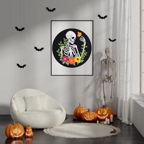 Louise Maelys Halloween Embroidery Kit with Skeleton, Flower and Butterfly - Image 7