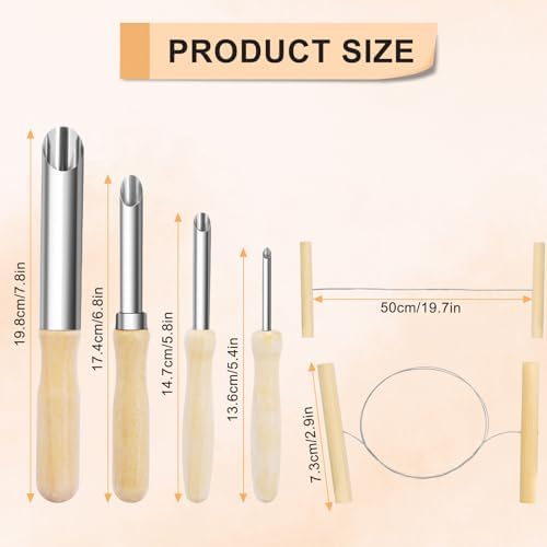 eZAKKA Clay Sculpting Tools for Pottery & Ceramics, 4+1 Pcs - Image 2