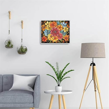 Flower Paint by Numbers Kit for Adults,Easy Adult Painting by Numbers for Beginner on Canvas,DIY Painting Kits for Home Wall Decor,Gifts (Flower3) - Image 3