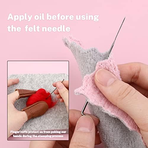 Mayboos Needle Felting Kit, Needle Felting Pad 6"x6" Felting Tools - Image 6