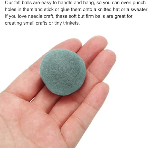 PATIKIL Wool Felt Ball Beads Wool Felting Pom 3cm 30mm Grey for Home Crafts Handcrafts Project DIY Pack of 20 - Image 4