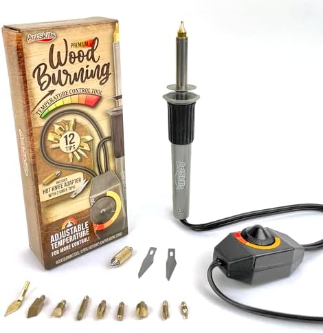 ArtSkills Wood Burning Tool Kit 16 Piece Adjustable Temp Wood Burning Pen by ArtSkills